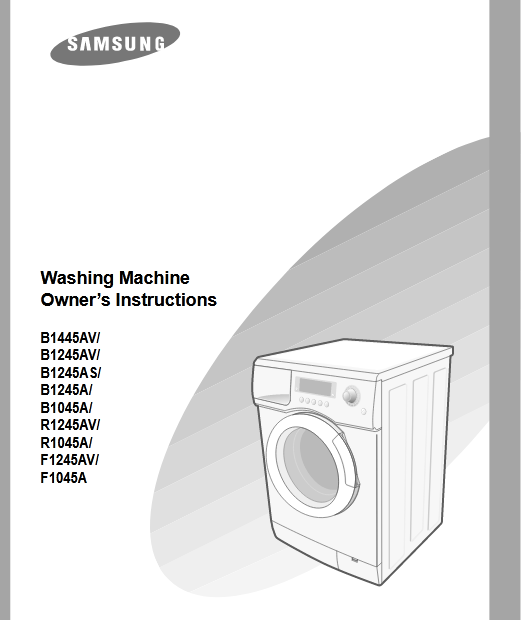 Samsung B1245AV Washer Image