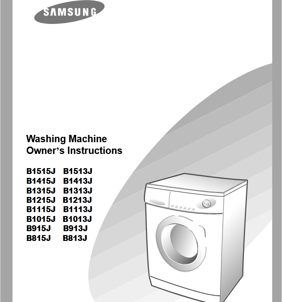 Samsung B1413J Washer Image