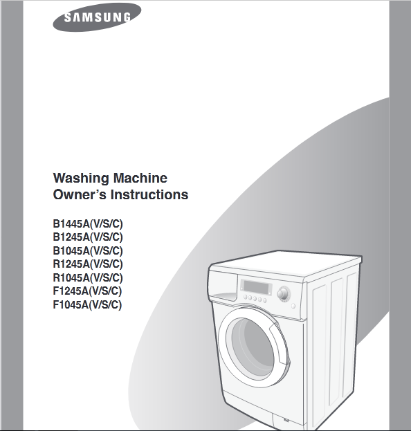 Samsung B1445A(V/S/C) Washer Image