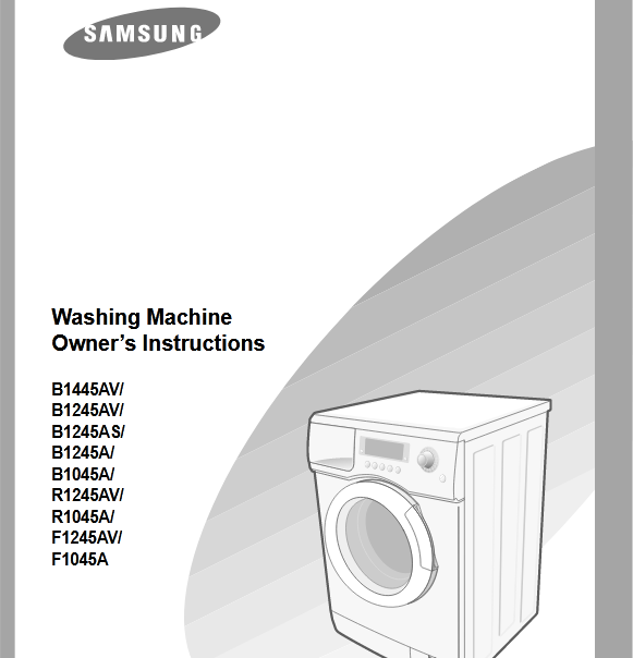 Samsung B1445AV Washer Image