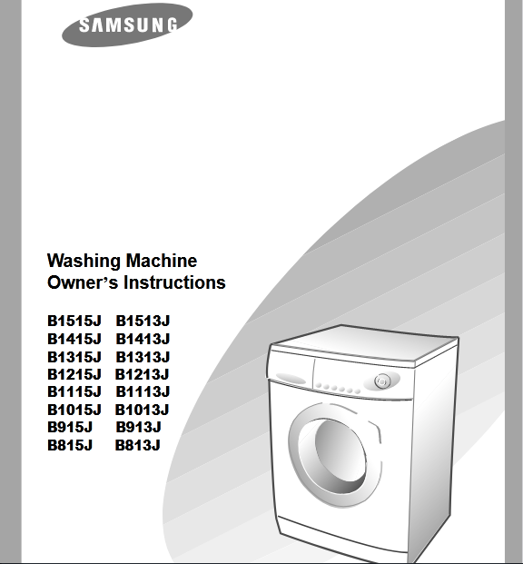 Samsung B1513J Washer Image