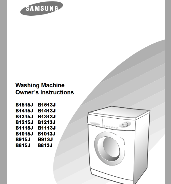 Samsung B815J Washer Image
