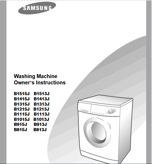 Samsung B915J Washer Image