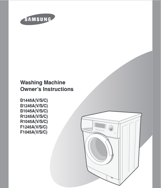 Samsung F1045A(V/S/C) Washer Image