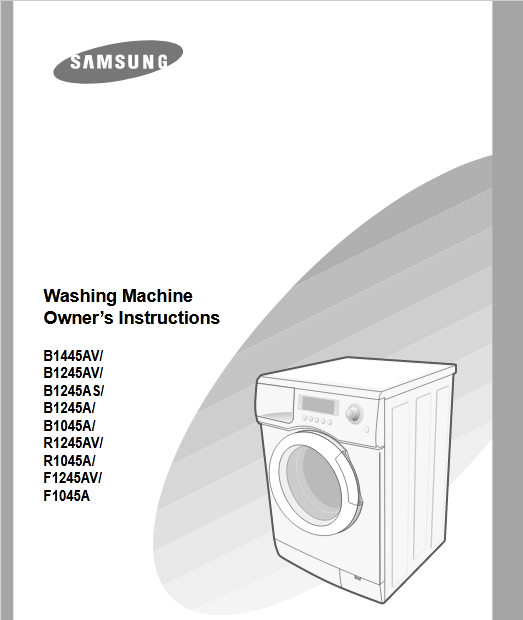 Samsung F1045A Washer Image