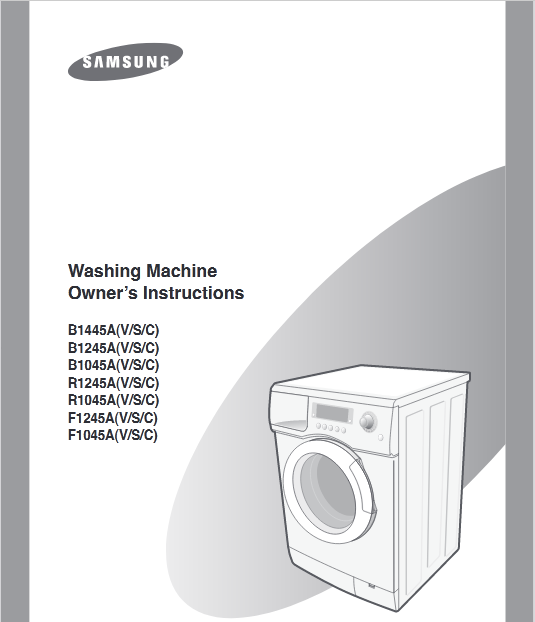 Samsung F1245A(V/S/C) Washer Image
