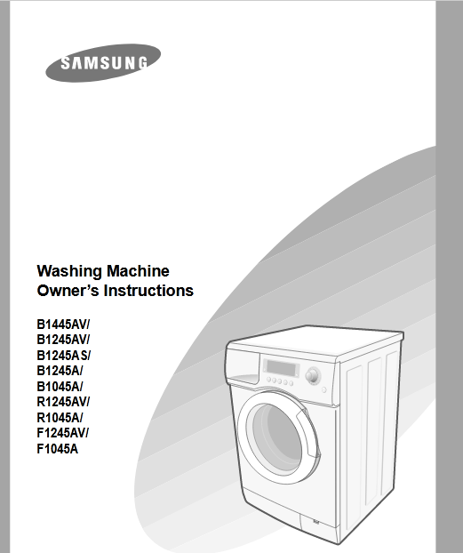 Samsung F1245AV Washer Image