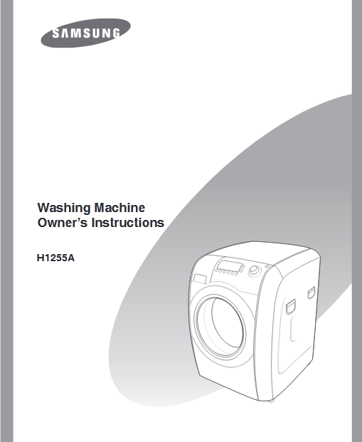 Samsung H1255A Washer Image
