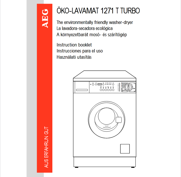 bompani washer dryer user manual