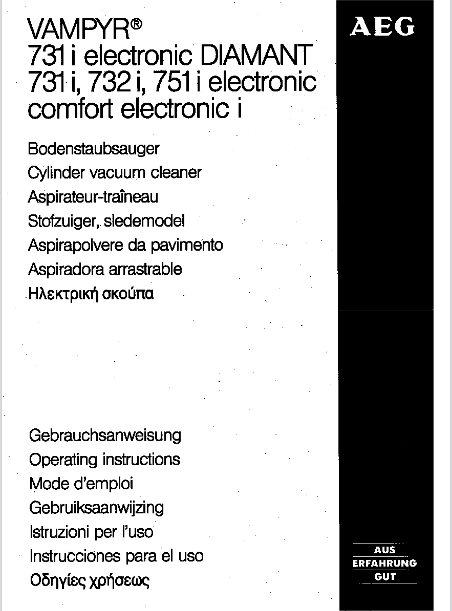 AEG 731I Vacuum Cleaner Image