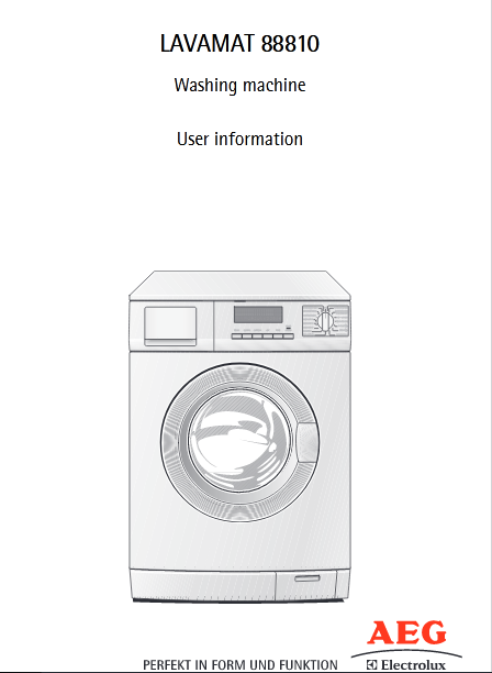 AEG 88810 Washer/Dryer Image
