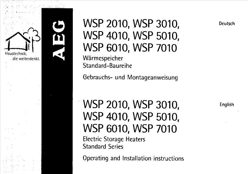 AEG WSP 4010 Electric Heater Image