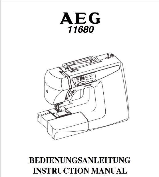 AEG aeg11680 Sewing Machine Image