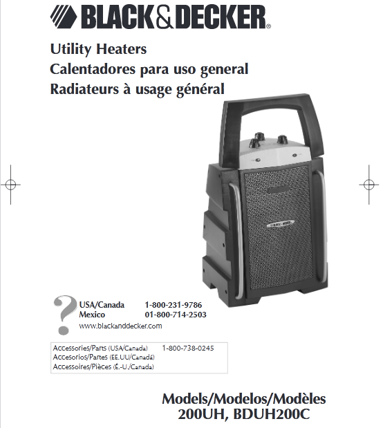 Black & Decker 200UH Electric Heater Image