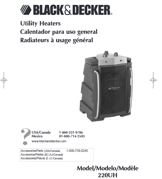 Black & Decker 220UH Electric Heater Image