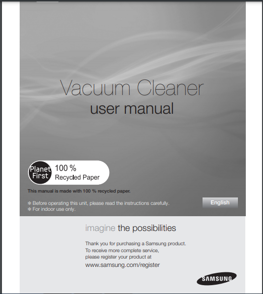 Samsung VCC88P0H1B Vacuum Cleaner Image