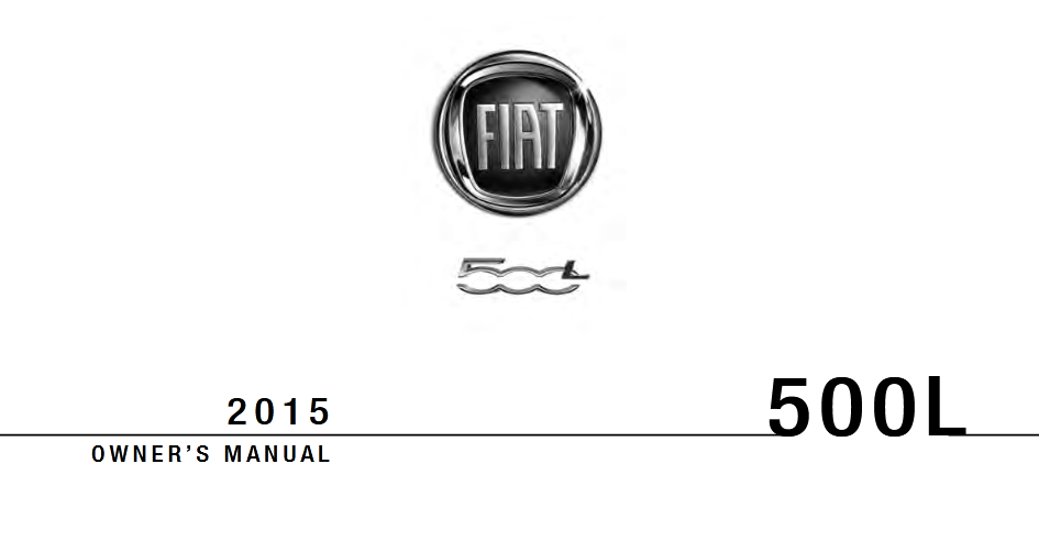 2015 Fiat 500L Owner’s Manual Image