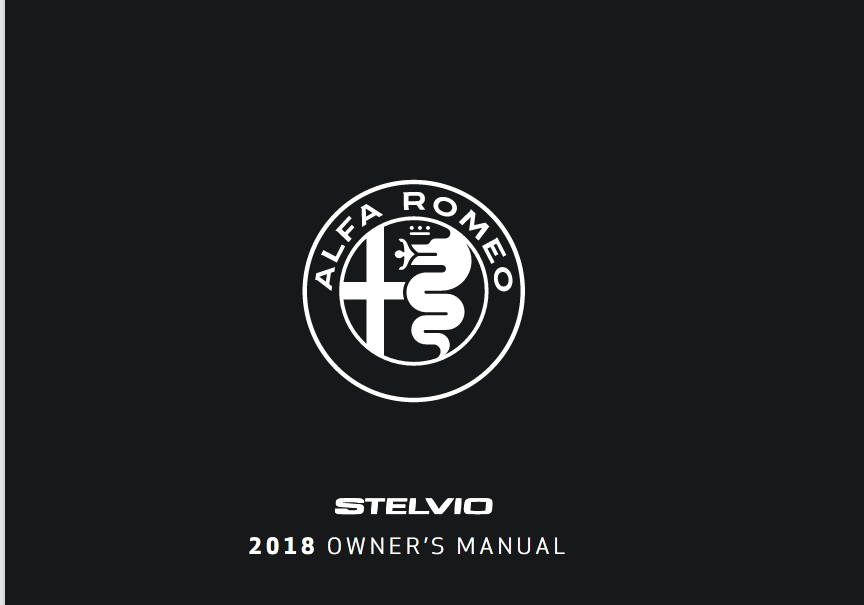 2018 Alfa Romeo Stelvio Owners Manual Image