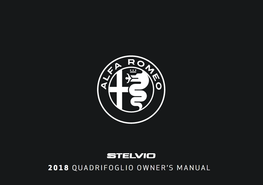 2018 Alfa Romeo Stelvio Quadrifoglio Owners Manual Image