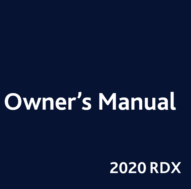 2020 Acura RDX Owner’s Manual Image