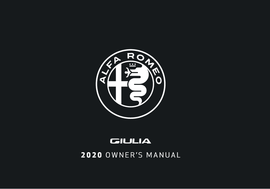 2020 Alfa Romeo Giulia Owners Manual Image