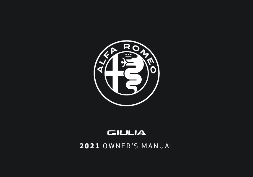2021 Alfa Romeo Giulia Owners Manual Image
