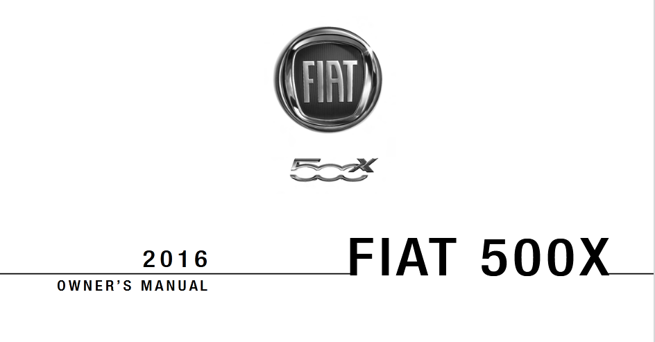 2016 Fiat 500X owner’s manual Image