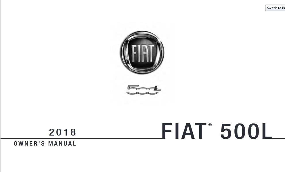 2018 Fiat 500L owner’s manual Image
