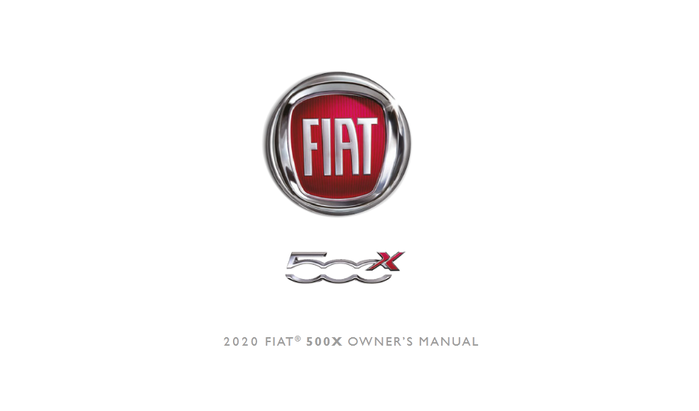 2020 Fiat 500X owner’s manual Image