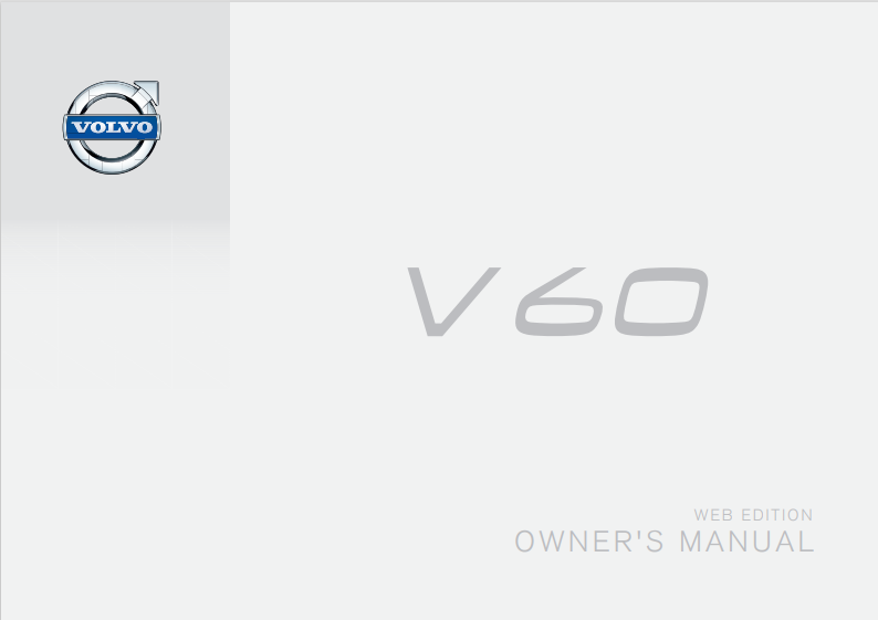 2016 Early Volvo V60 Owner’s Manual Image