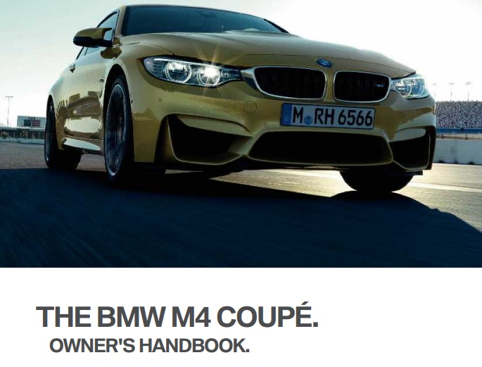 2018 BMW M4 Owner’s Manual Image