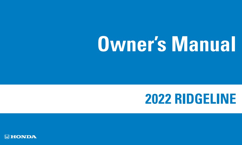 2022 Honda Ridgeline Owner’s Manual Image
