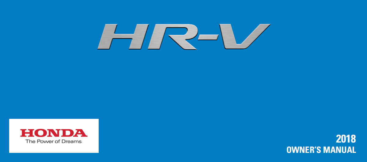 2018 Honda HR-V Owner’s Manual Image