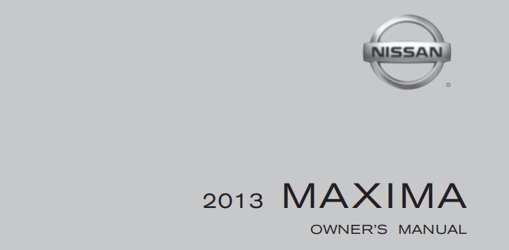 2013 Nissan Maxima owner manual Image