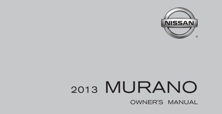 2013 Nissan Murano owner manual Image