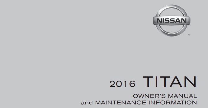 2016 Nissan Titan owners manual Image