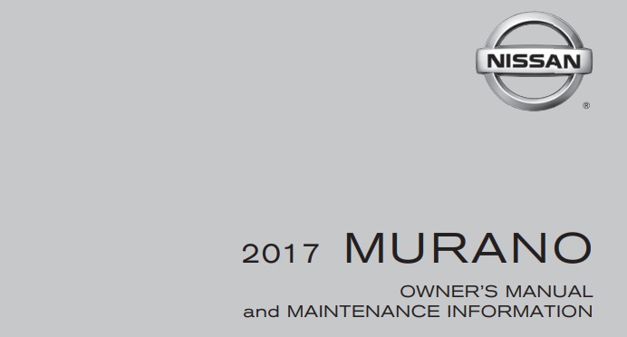2017 Nissan Murano owner manual Image