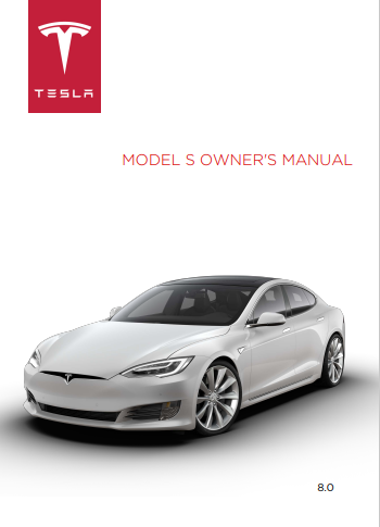 2017 Tesla Model S owner’s manual Image