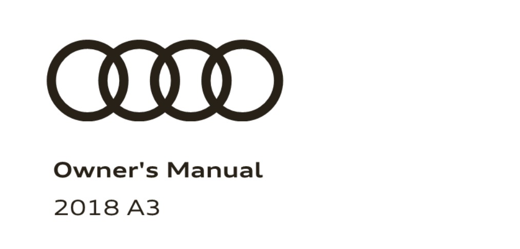 2018 Audi A3 Owner’s Manual Image