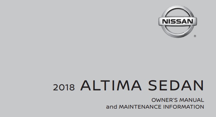 2018 Nissan Altima owner manual Image
