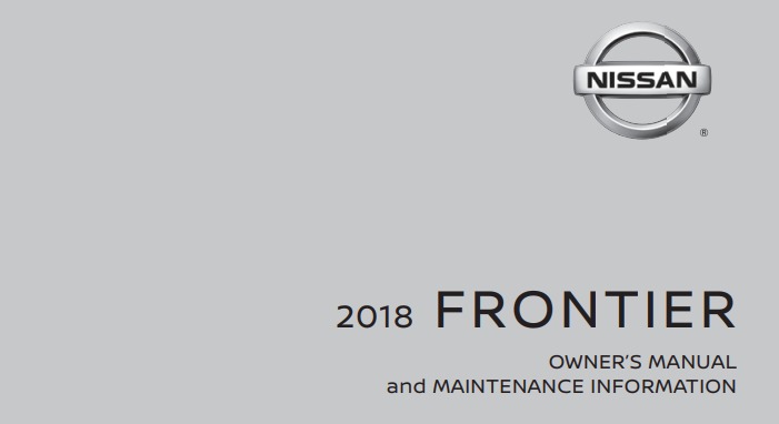 2018 Nissan Frontier owner manual Image