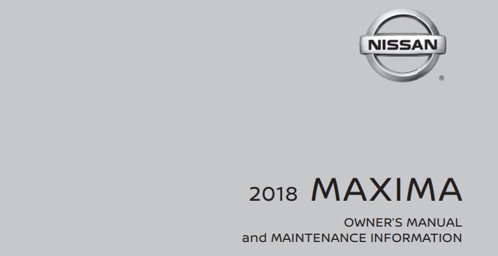 2018 Nissan Maxima owner manual Image