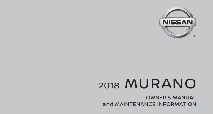 2018 Nissan Murano owner manual Image