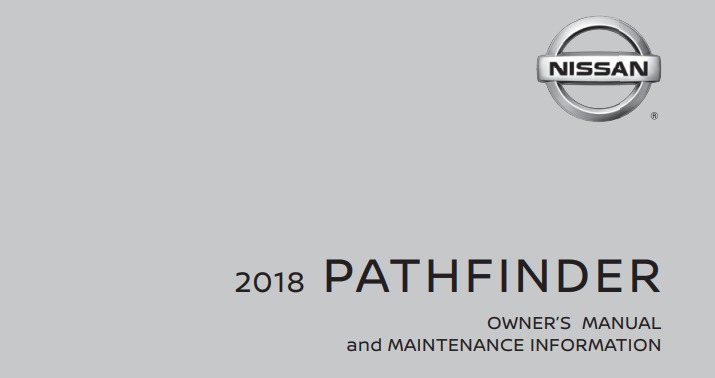 2018 Nissan Pathfinder owner manual Image