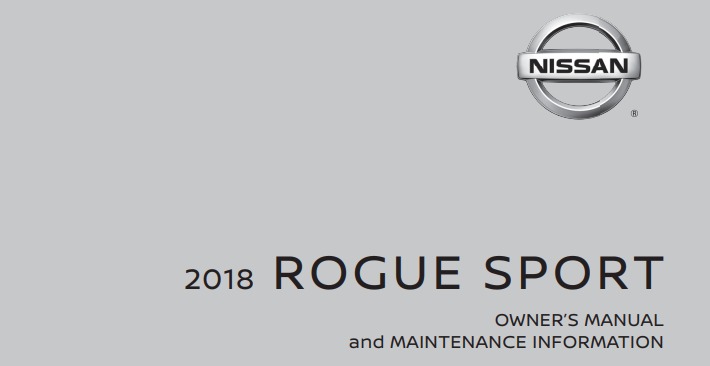 2018 Nissan Rogue Sport owner manual Image