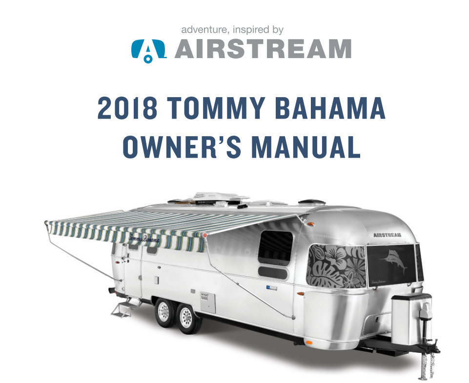 2018 Airstream Tommy Bahama owner’s manual Image