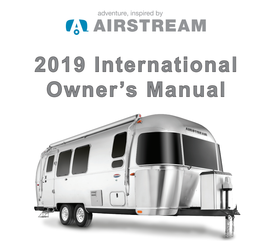 2019 Airstream International owner’s manual Image