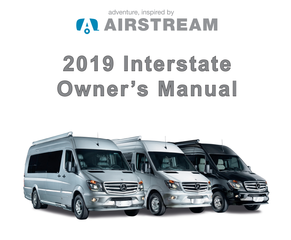 2019 Airstream Interstate owner’s manual Image