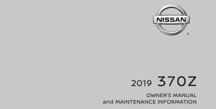 2019 Nissan 370Z owner manual Image