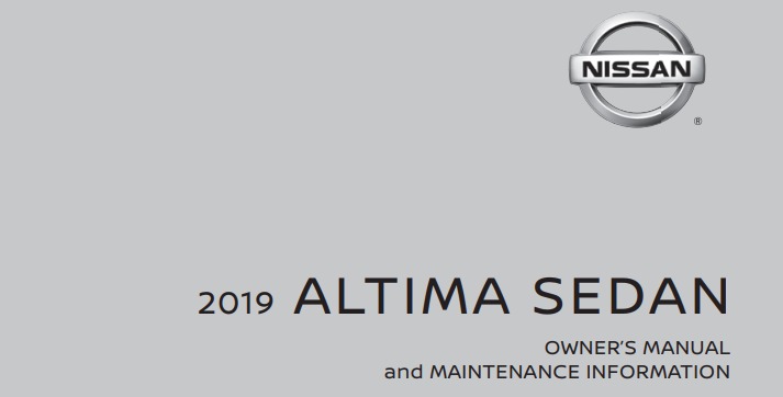 2019 Nissan Altima Sedan owner manual Image